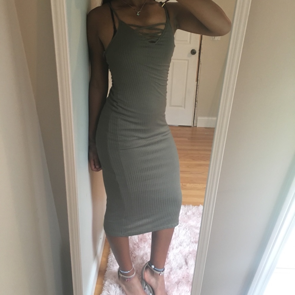 Army green dress